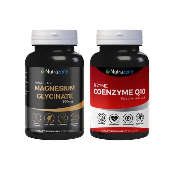 Heart & Hustle – Magnesium Glycinate and Coenzyme Q10 Supplement for Energy, Focus & Recovery