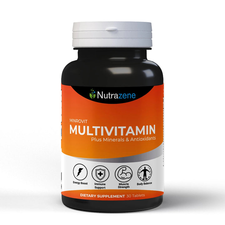 Nutrazene Minrovit daily multivitamin capsules for men and women – supports energy, immune system, and overall wellnes
